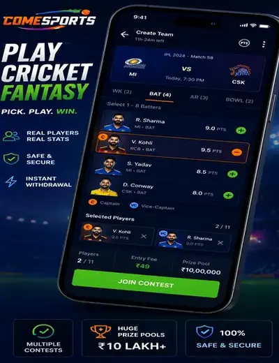 Inbetzplay (inbetz play) fantasy cricket & matchday visual 2